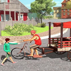City Cycle Rickshaw Simulator 2020 - Online Game